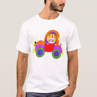 T-shirt copie d'illustrateur de la voiture 300dpi