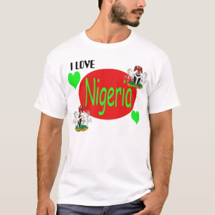 T-shirt Copie du NIGÉRIA, Nigeria_coa, Nigeria_coa, J'AIM