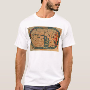 T-shirt Copie d'un mappamundi du 8ème siècle de Beatus