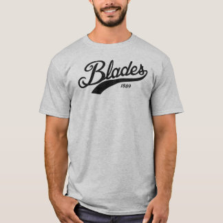 T-shirt Copie légèrement affligée de noir de lames