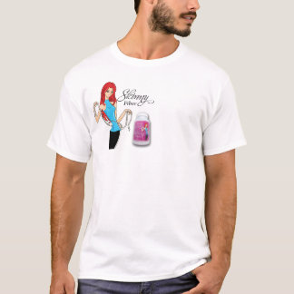 T-shirt Copie maigre de coffre de fibre avec Madame White