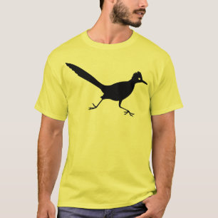 T-shirt Copie noire d'oiseau de Roadrunner