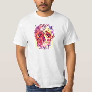 T-SHIRT COPIE PSYCHÉDÉLIQUE DE CRÂNE DE SUCRE
