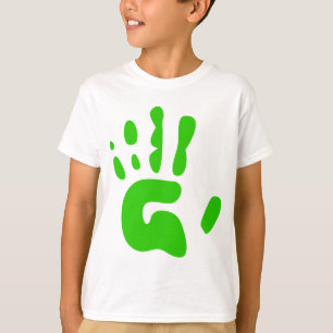 T-shirt Copie verte de main