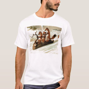 T-shirt Copie vintage de tour de Fox Sleigh