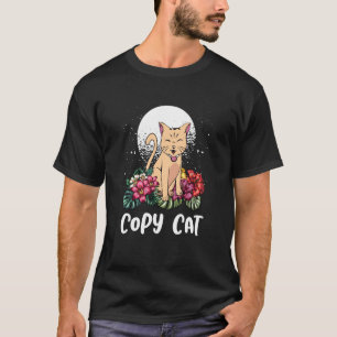 T-shirt Copier Chat Chat Maman Humour Chat Papa Sarcastiqu