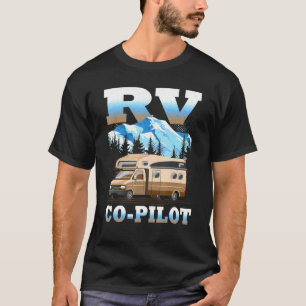 T-shirt Copilote de camping-car pour camping-car de voyage