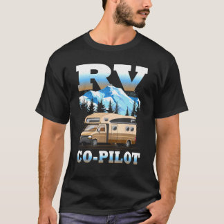 T-shirt Copilote de camping-car pour camping-car de voyage