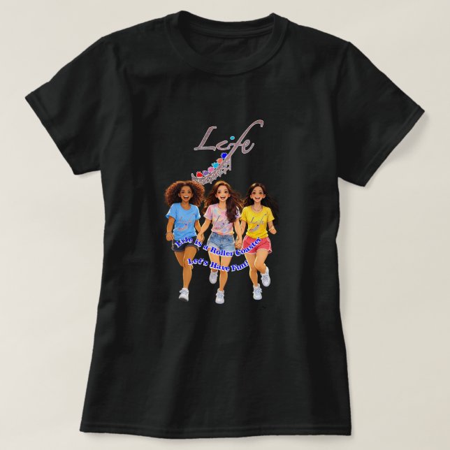 T-shirt Copines-Amusons-nous (Design devant)