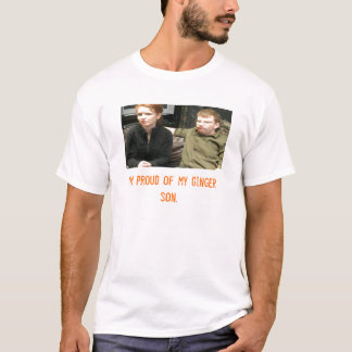 T-shirt coppermom1, je suis fier de mon fils de gingembre