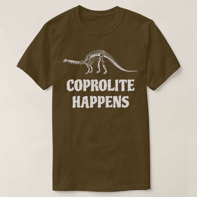 T-shirt Coprolite se produit Fossil Hunter Paléontologie G (Design devant)