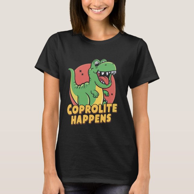 T-shirt Coprolites Fossil Dinosaur Dung Fossiles Fèces Fos (Devant)