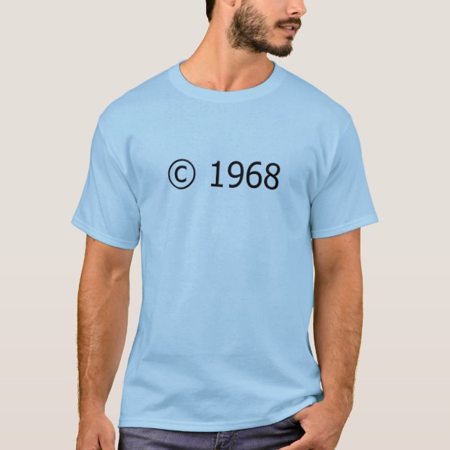 T-shirt Copyright 1968 (Devant)