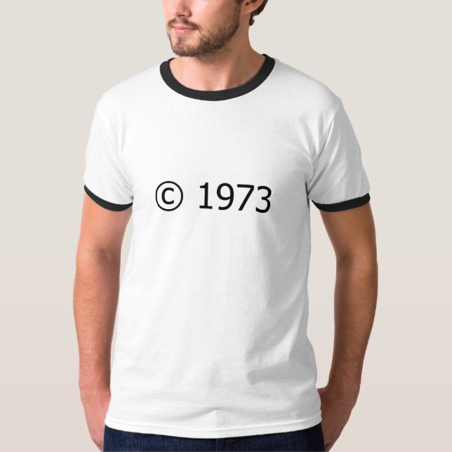 T-shirt Copyright 1973 (Devant)