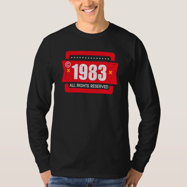 T-shirt Copyright 1983 All Rights Reserve (Devant)