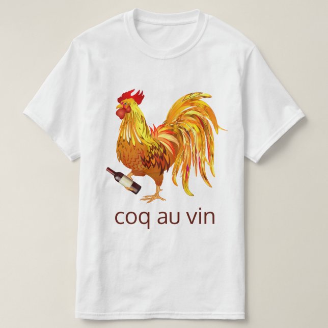T-shirt Coq au vin (Design devant)