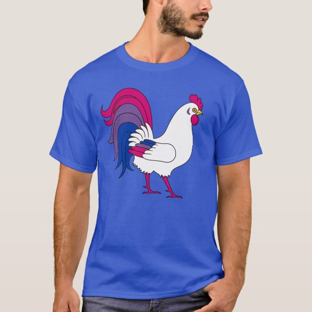 T-shirt Coq bisexuel (Devant)