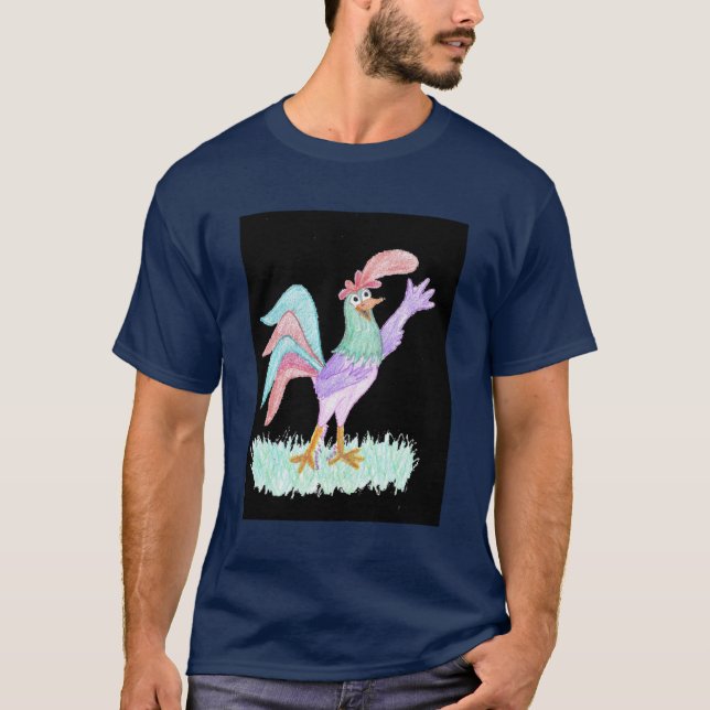 T-shirt Coq chantant (Devant)