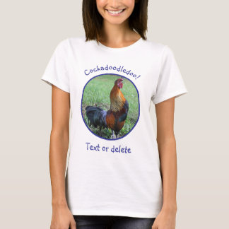 T-shirt Coq chantant Cocorico Drôle 