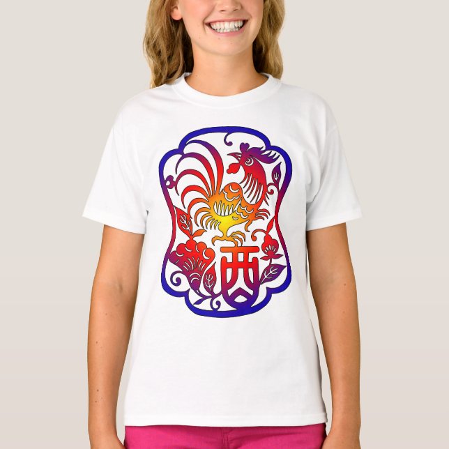 T-shirt Coq chinois Zodiac (Devant)