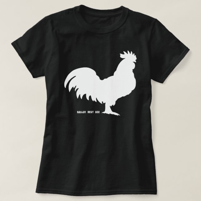 T-shirt Coq de blanc de BBB (Design devant)