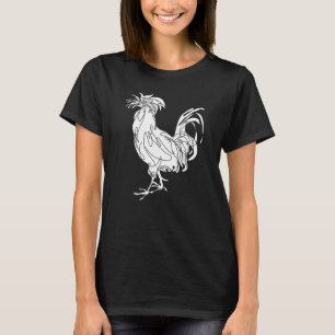 T-shirt Coq de combat de la poule blanche du Gamecock phil
