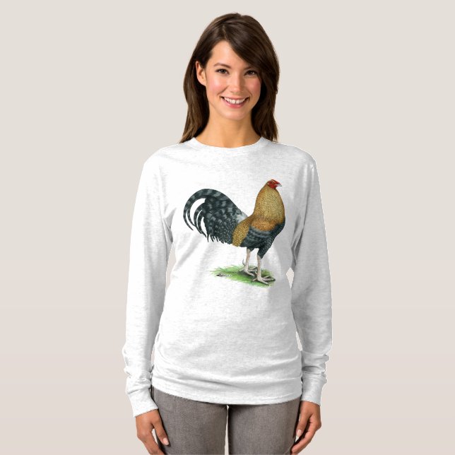 T-shirt Coq de combat : Dom ou Crele (Devant entier)