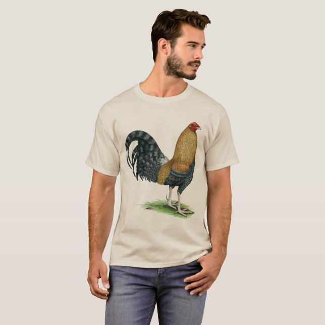 T-shirt Coq de combat : Dom ou Crele (Devant entier)