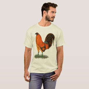 T-shirt Coq de combat Ginger Rouge