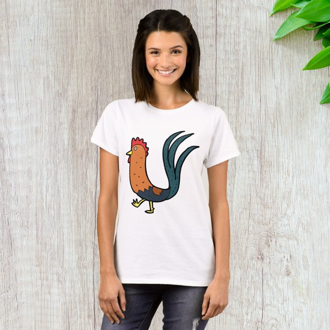 T-shirt Coq de dessin animé mignon (Créateur téléchargé)