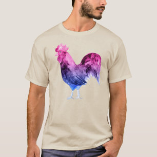 T-shirt Coq de Fierté Bisexuel