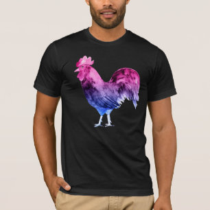 T-shirt Coq de Fierté Bisexuel