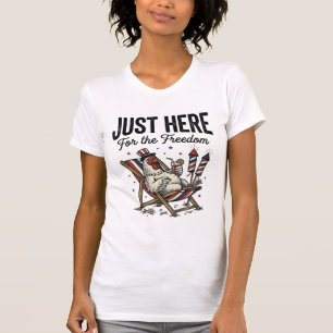 T-shirt Coq de la Liberté Drôle Vintage Chemise Patriotiqu