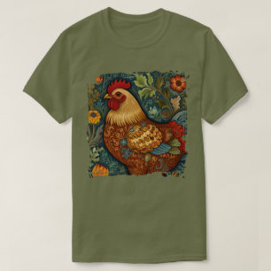 T-shirt Coq de poulet chic rétro