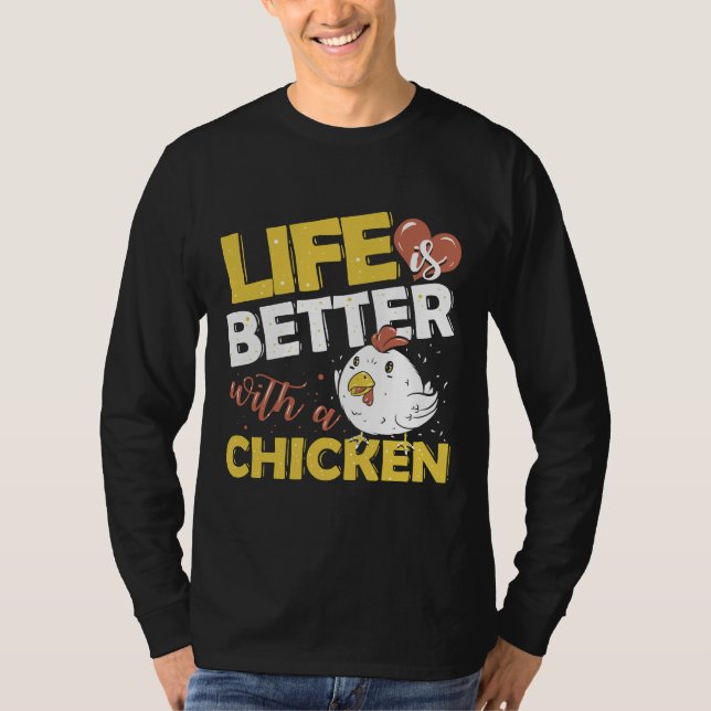 T-shirt Coq de volaille d'élevage (Devant)