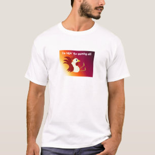 T-shirt Coq drôle avec citation