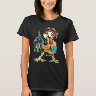T-shirt Coq fou Coq Peluche Costume Poulet H