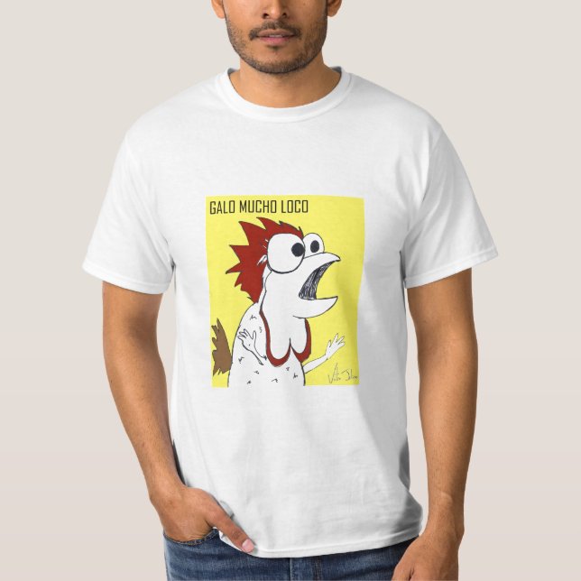 T-SHIRT COQ MUCHO JE LOUE (Devant)