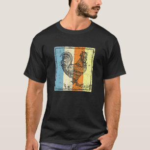 T-shirt Coq Poulailler Poultr Battement De Coeur Ecg Homme