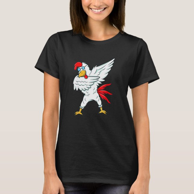 T-shirt Coq Poulet Dabbing  Cool Dab Party (Devant)