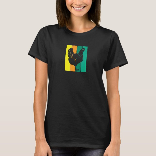 T-shirt Coq poulet femme (Devant)