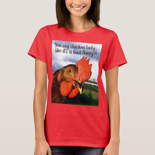 T-shirt coq pour femmes (Devant)