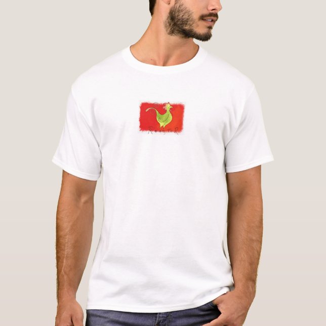 T-shirt Coq - signe chinois (Devant)