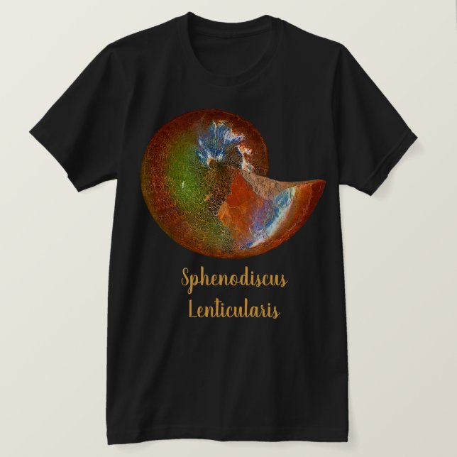 T-shirt Coque d'ammonite Sphenodiscus Opérationnelle (Design devant)