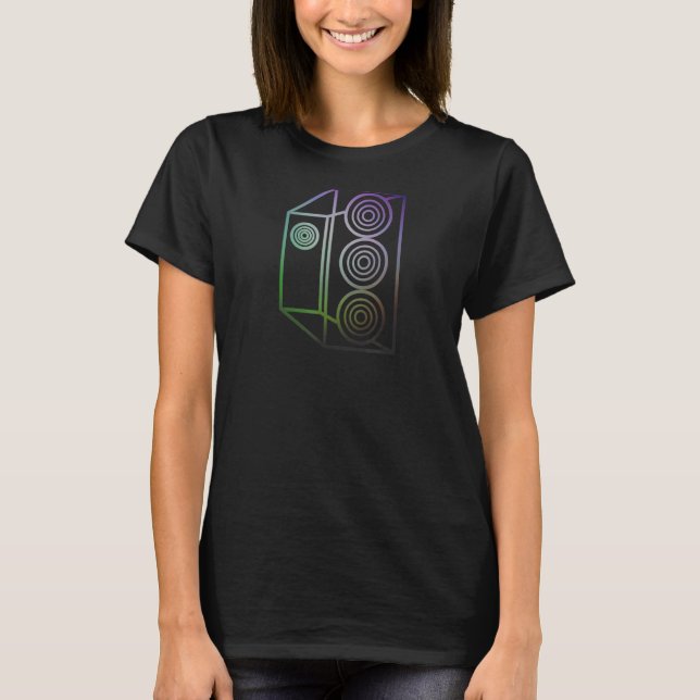 T-shirt Coque Rgb Modélisant Un Ordinateur De Jeux Masterr (Devant)