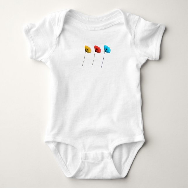 T-shirt coquelicot (Devant)