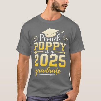 T-shirt Coquelicot fier d'un diplômé de la promotion 2025 