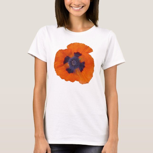 T-shirt Coquelicot Orange Écarlate 1 (Devant)