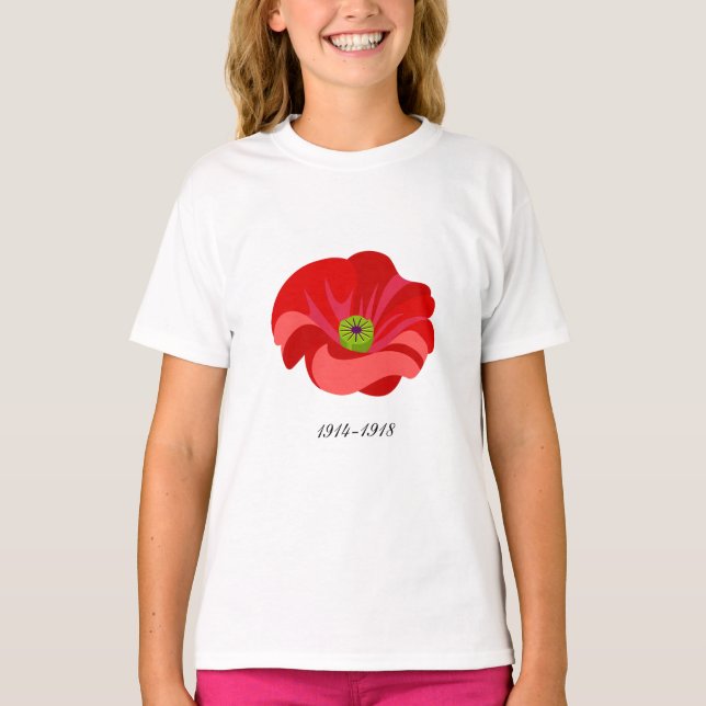 T-shirt Coquelicot rouge (Devant)
