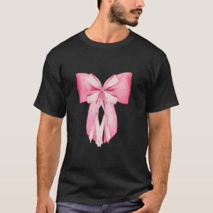 T-shirt Coquette Aesthétique Bow Ribbon Aquarelle Fille do